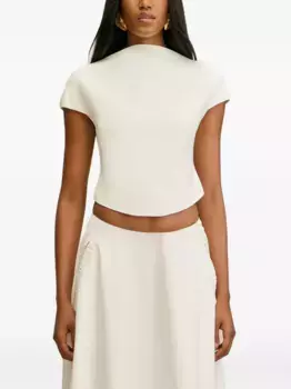 Укороченная футболка Virginiana Cult Gaia, белый