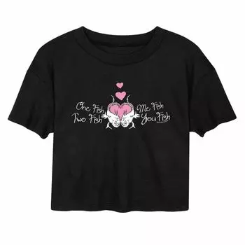 Укороченная футболка в форме рыбки для юниоров Dr. Seuss Valentine's Day One Licensed Character