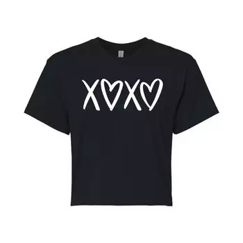 Укороченная футболка в форме сердца XOXO для юниоров Licensed Character