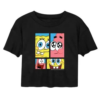 Укороченная футболка в сетку для юниоров Sponge Bob SquarePants Licensed Character
