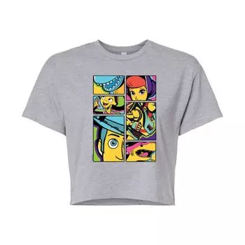 Укороченная футболка в стиле поп-арт для подростков из сериала «История игрушек» Disney / Pixar, серый
