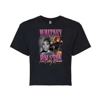 Укороченная футболка Whitney Houston для юниоров Licensed Character, черный