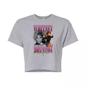 Укороченная футболка Whitney Houston для юниоров Licensed Character, серый