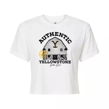 Укороченная футболка Yellowstone Authentic Barn для юниоров Licensed Character