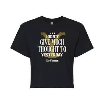 Укороченная футболка Yellowstone Much Thought для юниоров Licensed Character