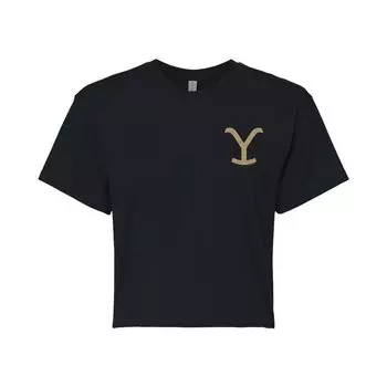 Укороченная футболка Yellowstone Y Brand для юниоров Licensed Character