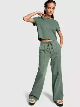 Укороченная хлопковая футболка Dreamer Pink, цвет Forest Pine- Chasing The Sun Graphic