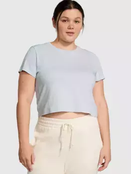 Укороченная хлопковая футболка Dreamer Pink, синий