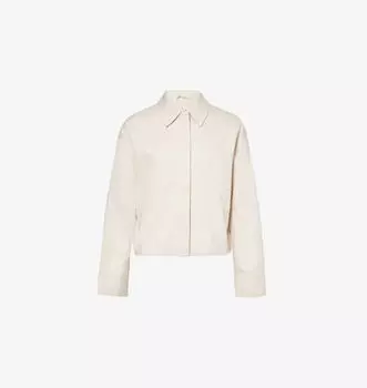 Укороченная хлопковая куртка Isla прямого кроя Pretty Lavish, бежевый