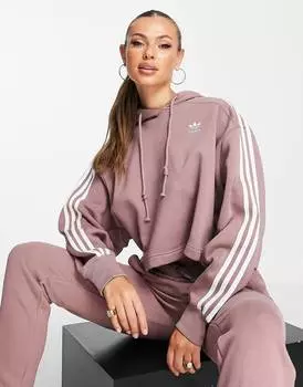 Укороченная худи adidas Originals adicolor из чудо-оксида