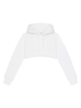 Укороченная худи из флиса Givenchy, белый