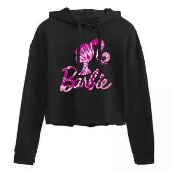 Худи с графическим рисунком Barbie Tie-Dye Licensed Character, черный