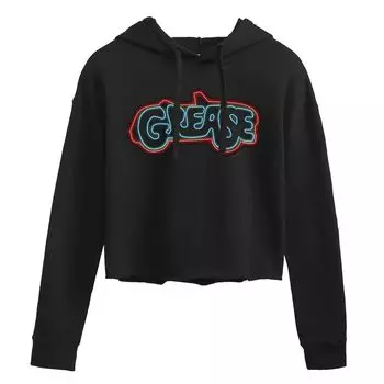 Укороченная худи с графическим рисунком и логотипом Juniors' Grease Car Licensed Character
