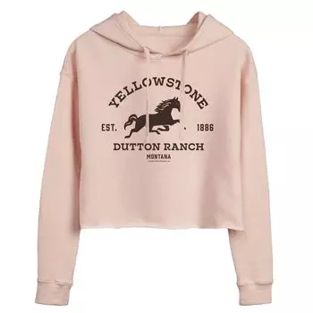 Укороченная худи с графическим рисунком и логотипом Yellowstone Horse для юниоров Licensed Character