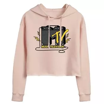 Укороченная худи с графическим рисунком MTV Logo для юниоров AMP Licensed Character