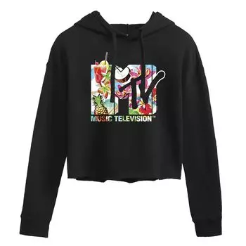 Укороченная худи с графическим рисунком MTV Logo для юниоров Licensed Character