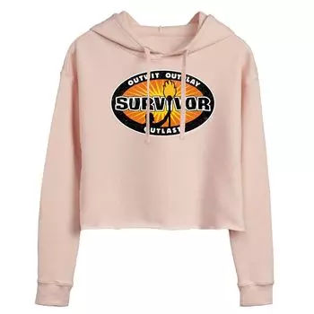 Укороченная худи с логотипом Juniors' Survivor Licensed Character, розовый