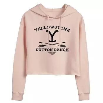 Укороченная худи с рисунком Arrows Yellowstone "Dutton Ranch" для юниоров Licensed Character