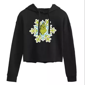 Укороченная худи с рисунком Dr. Seuss's The Grinch Snowflake для юниоров Licensed Character
