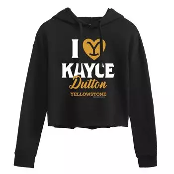 Укороченная худи с рисунком «I Love Kayce» для юниоров Yellowstone Licensed Character
