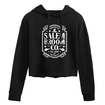 Укороченная худи с рисунком Salem Broom Co. для юниоров Licensed Character, черный
