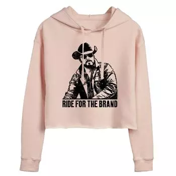 Укороченная худи с рисунком Yellowstone для юниоров "Ride For The Brand" Licensed Character