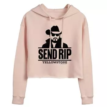 Укороченная худи с рисунком Yellowstone для юниоров "Send RIP" Licensed Character