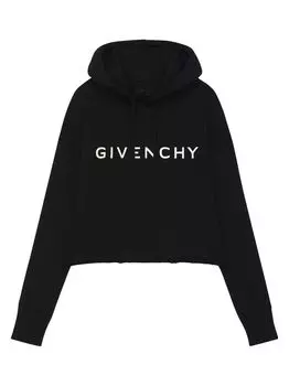 Укороченная худи свободного кроя Archetype Givenchy, черный