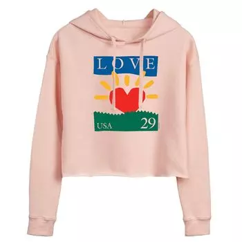 Укороченная худи USPS Love Heart Stamp для юниоров Licensed Character