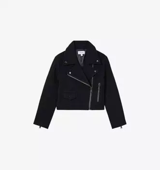 Укороченная куртка Arlow из смеси шерсти Reiss, синий