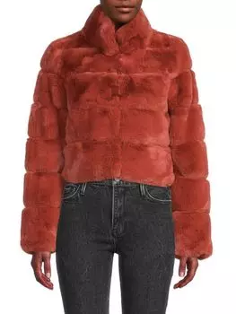 Укороченная куртка BELLE FARE из искусственного меха, sienna