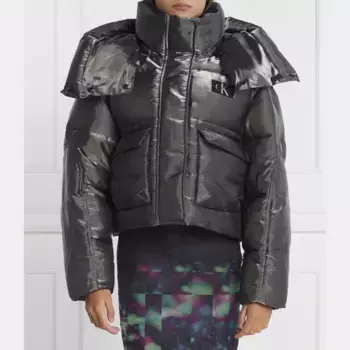 Укороченная куртка Calvin Klein, металлический