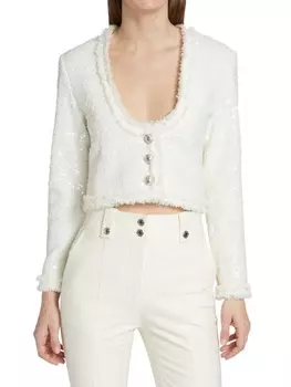 Укороченная куртка Derek Lam 10 Crosby Esme, белый