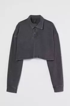 Укороченная куртка для регби H&amp;M, черный/мытье