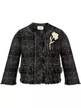 Укороченная куртка ERDEM, черный