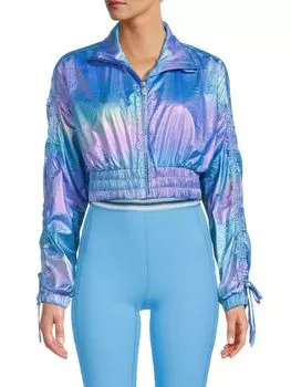 Укороченная куртка Fly Away с заниженными плечами Eleven By Venus Williams, цвет Blue Iride