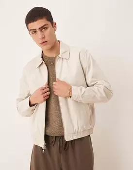 Укороченная куртка Харрингтон от Abercrombie & Fitch в коричневом цвете