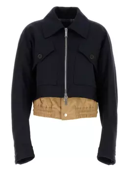 Укороченная куртка из хлопковой смеси DSQUARED2, синий
