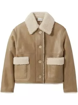 Укороченная куртка из овчины Claudie Pierlot, коричневый