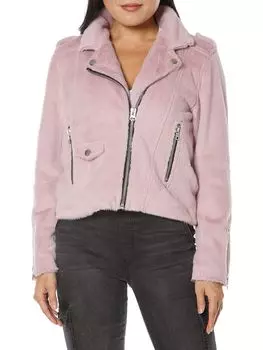 Укороченная куртка Juicy Couture из искусственного меха, розовый