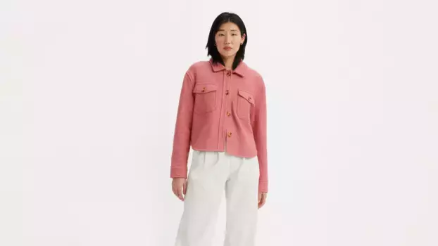 Укороченная куртка Levi's, розовый