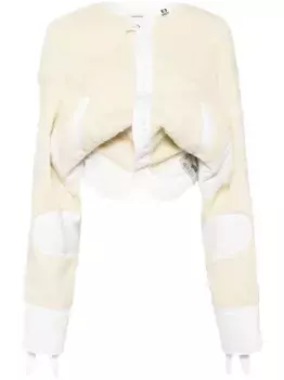 Укороченная куртка Maison Mihara Yasuhiro, белый