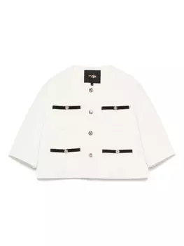 Укороченная куртка Maje, белый