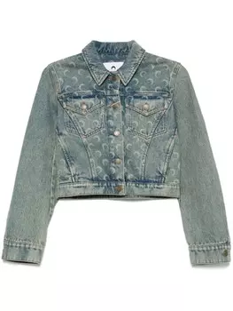 Укороченная куртка Marine Serre Moon Laser, синий