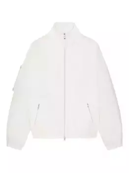 Укороченная куртка на молнии Courrges, белый