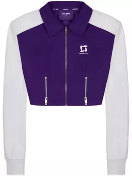 Укороченная куртка на молнии TEAM WANG design, фиолетовый