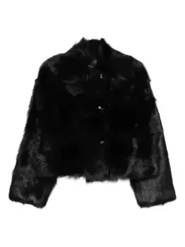 Укороченная куртка на пуговицах Alberta Ferretti, черный