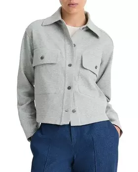 Укороченная куртка на пуговицах Vince, серый