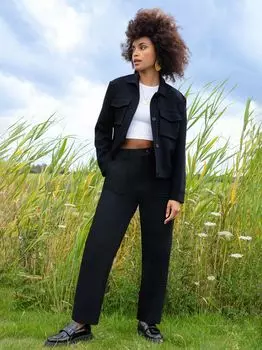 Укороченная куртка Ro&Zo, черная