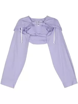 Укороченная куртка с капюшоном Comme Des Garons Shirt, фиолетовый